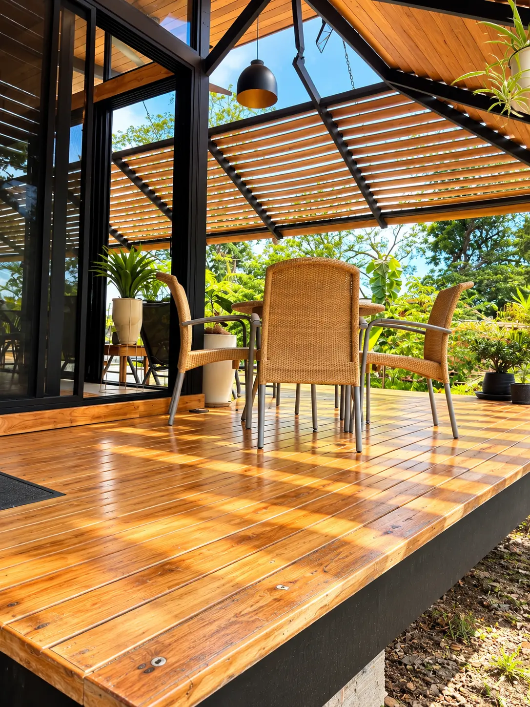 Chairs on the deck