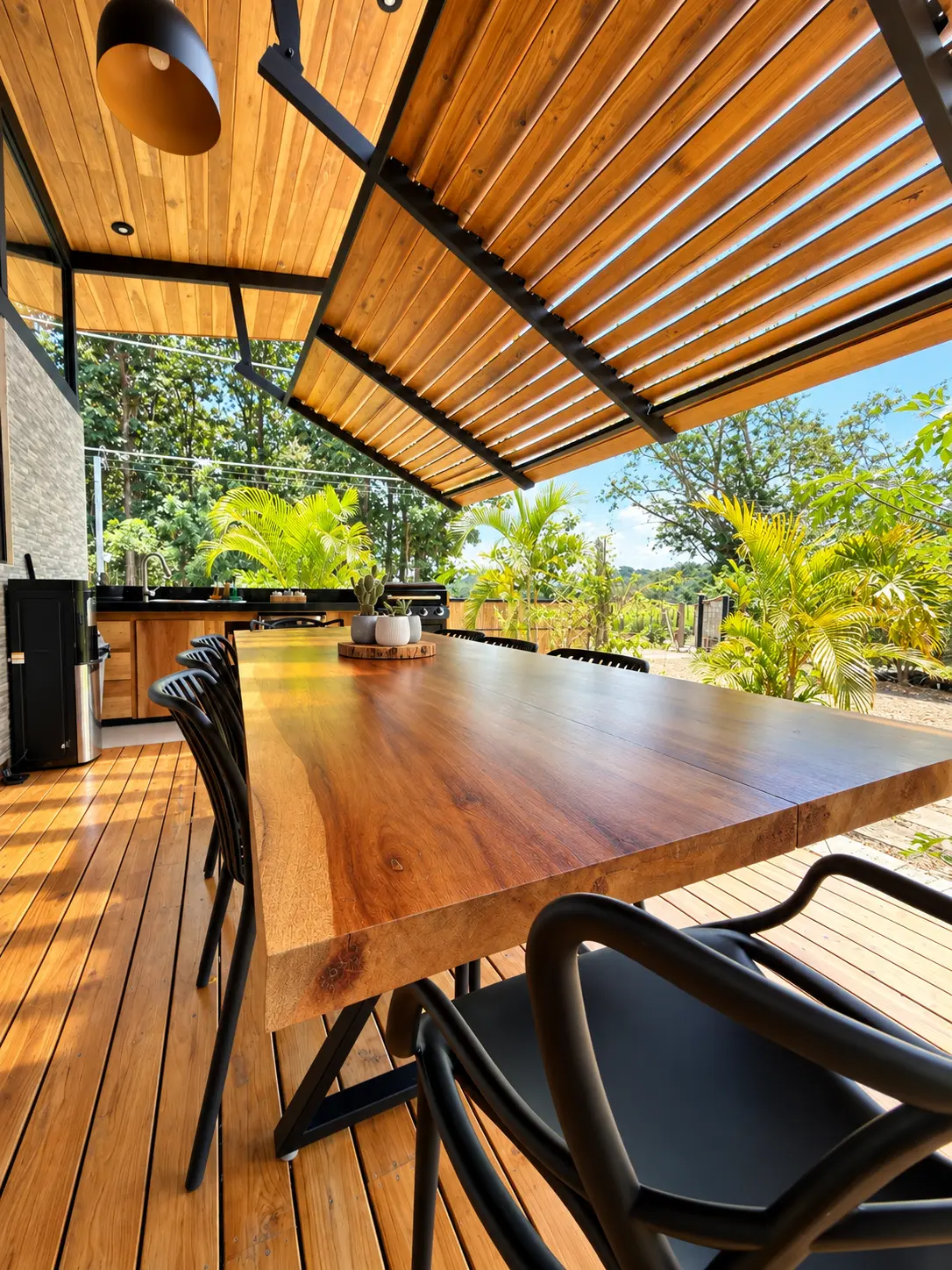 Outdoor dining table